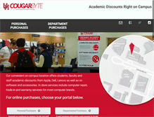 Tablet Screenshot of cougarbyte.com